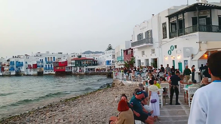 Μικρή Βενετία, Μύκονος.Little Venice, Mykonos island -Greece