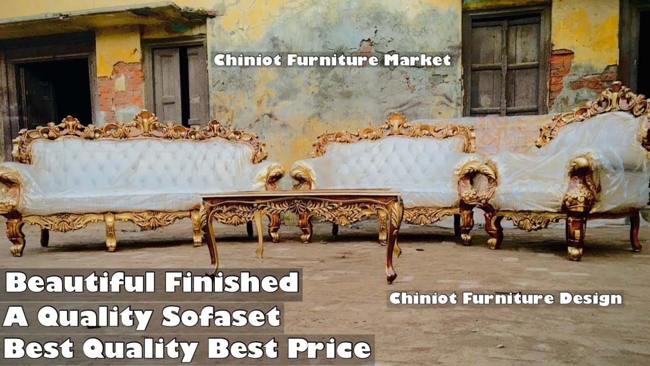 Modern Chiniot Furniture Design 2023 / Beautiful Sofaset Design With