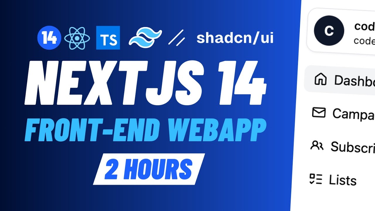 Building a Front-End Web App with Next.js 14 @shadcn & @TailwindLabs ...