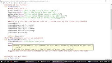 Python Tutorial 31: File writing using a 2D List