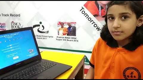 Nancy Yadav, Class 3 student gives Addition Abacus demo of 100 rows with with 0.5 sec duration !