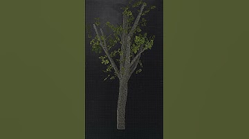 Asset Turn Around - PS1 3D Tree // PS1 // Blender // Retro Assets #shorts #short #blender #retro