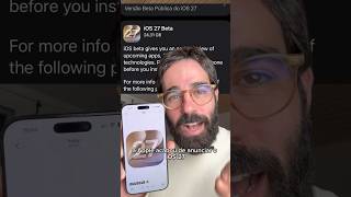 Liberou o iOS27 Beta Público! Como baixar #apple #iphone