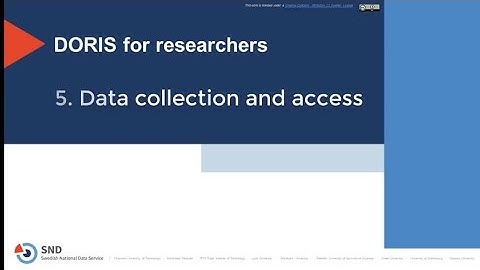 DORIS: 5. Data collection and access