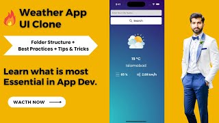 🔥 Mastering UI/UX: React Native Weather App UI Clone, API Integration & Custom Fonts Mastery | 🔥Urdu