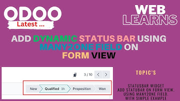 Dynamic Statusbar Widget in Odoo Form View