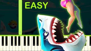 Video thumbnail of "HUNGRY SHARK WORLD´S THEME - EASY Piano Tutorial"