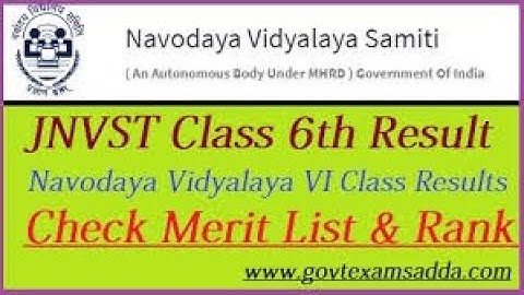 JNV Class 6 exact result date ll Jawahar Navodaya vidyalaya result date declared ll Latest updates