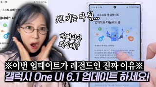 역대급이라는 이번 갤럭시 업데이트! 꼭 알아야 할 신기능+숨겨진 반전까지 One UI 6.1 총 정리