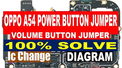 Oppo A54 Power Button Jumper Diagram | Volume Button Jumper | On Off Button Not Working
