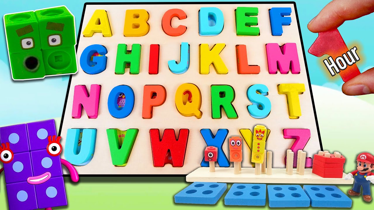 1 hour Best Puzzles (ABCs, Numbers) for Toddlers with Numberblocks and Cocomelon Educational Toys