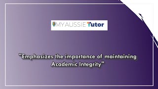 How to avoid Plagiarism and maintain Academic Integrity lecture by Sophie Williams