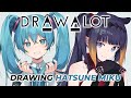 「DAL ITEMS Vol.1」DRAW A LOT×初音ミク Art by Ninomae Ina’nis Supported by Wacom/CLIP STUDIO Pt.2