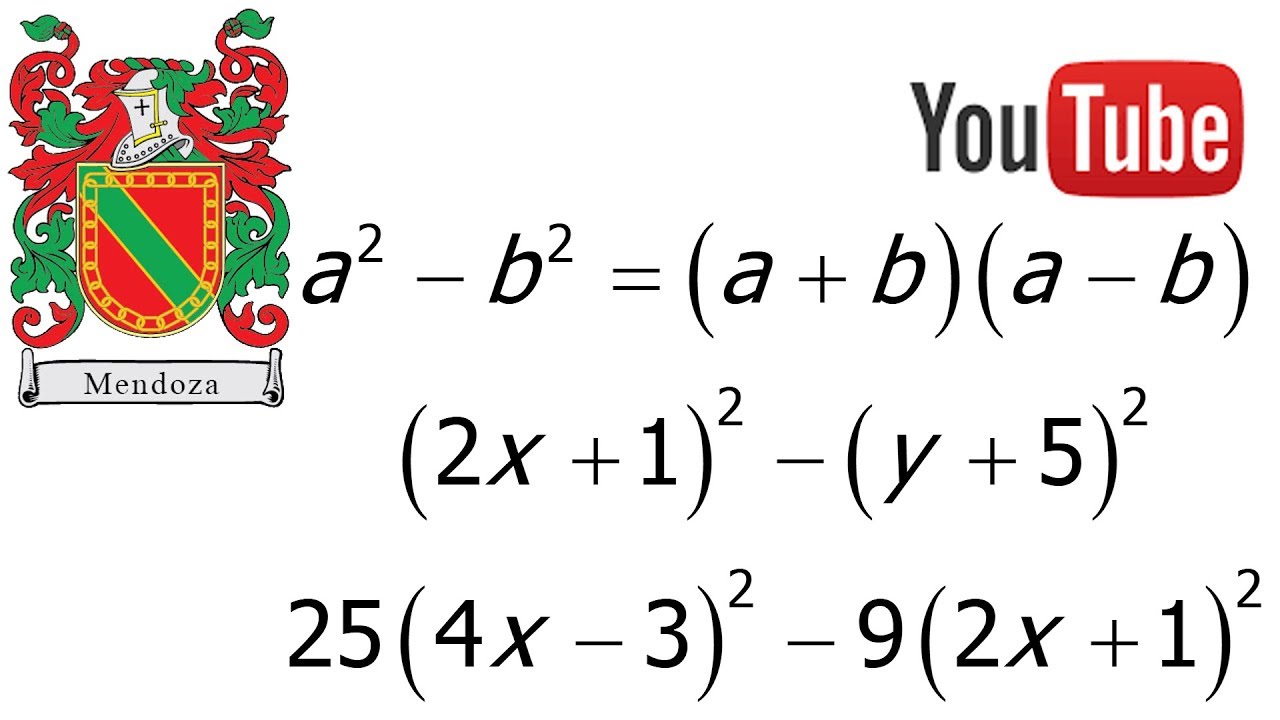 FactorizaciÓn Diferencia De Cuadrados Ejercicios 2 Youtube