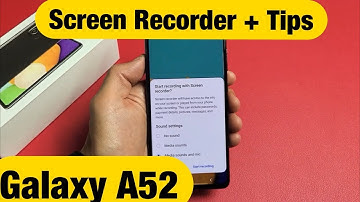 Galaxy A52: How to Use Screen Recorder + Tips (Video Record Screen)