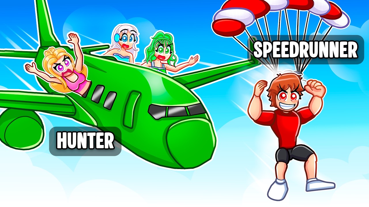 HUNTERS Vs SPEEDRUNNERS In GTA 5 With MY CRAZY FAN GIRLS...