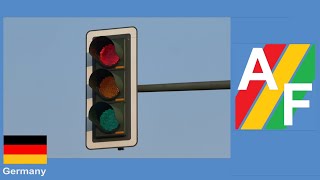 Dambach LED Traffic Light with backplate and IMS LED Modules Ø210 02