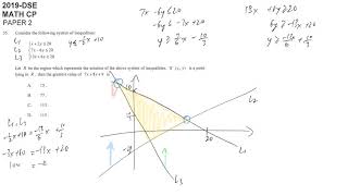 DSE maths core 2019 paper2 #35 linear programming