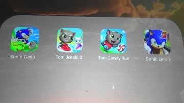 Sonic dash Vs Tom Jetski 2 Vs Tom Candy Run Vs Sonic Boom