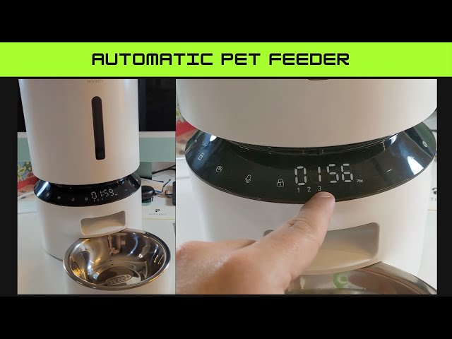 Automatic Dog Feeder Dog Food Dispenser Interactive Button Trigger