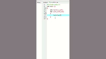 To find factorial of a given no. in C language