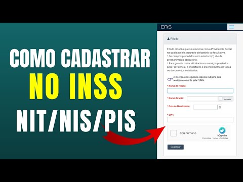 Como Cadastrar no INSS | NIT | PIS | PASEP - CNIS