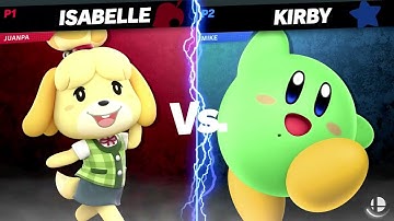 Super Smash Bros. Ultimate Isabelle vs Kirby Gameplay HD