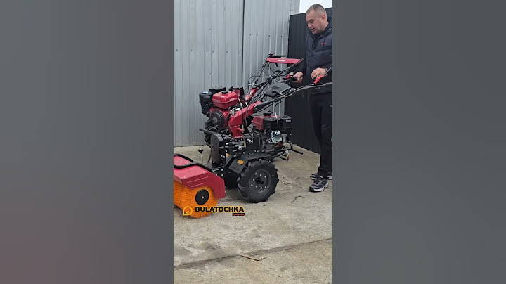 We're testing a cool brush for a walk-behind tractor - you have to see it!