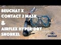 BEUCHAT X CONTACT 2 MASK & AIRFLEX HYPER-DRY SNORKEL | FULL REVIEW & VLOG