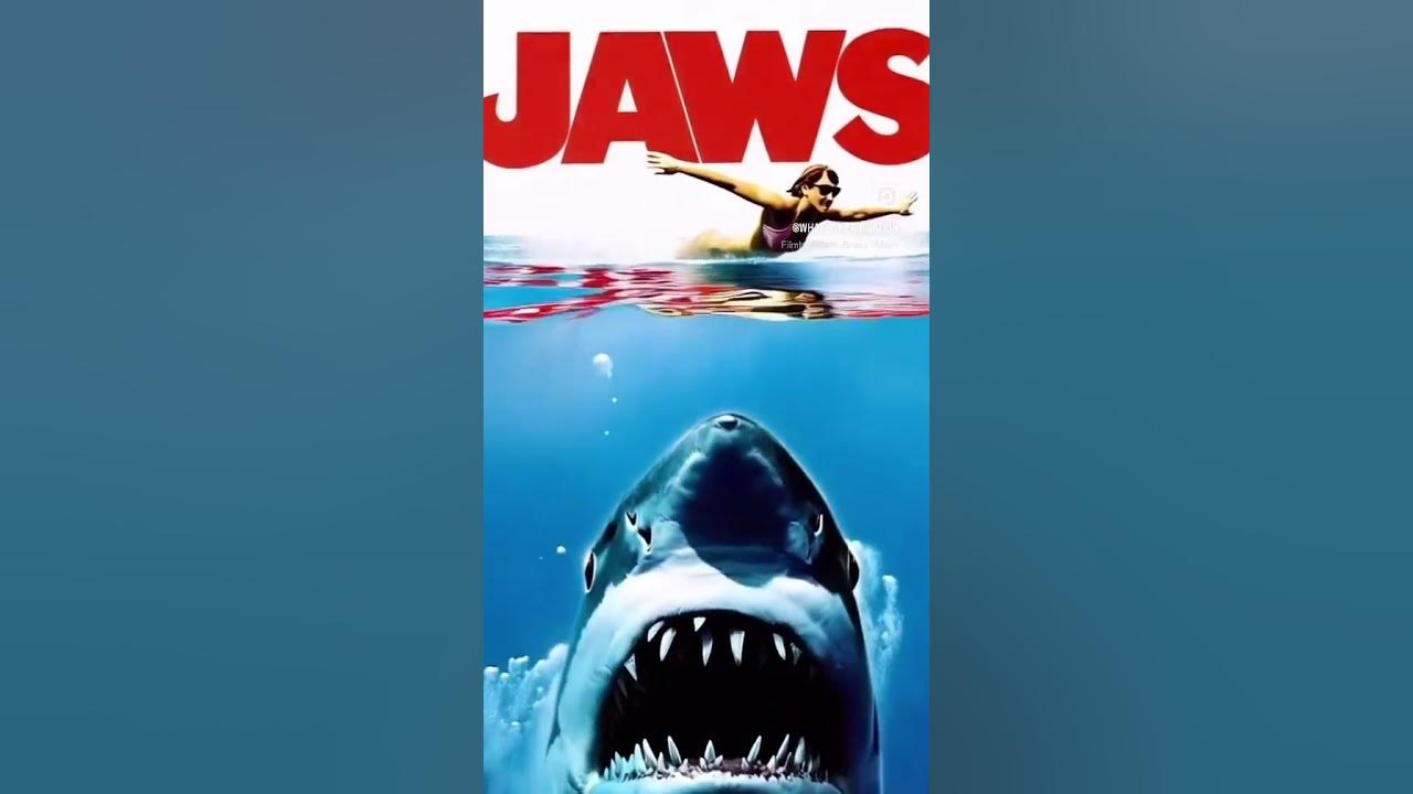 I told AI to animate the Jaws movie poster 🦈 #jawsmovie #jaws￼