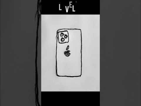 Part 60  ,4 level of  IPhone 15  pro max drawing ,how to draw a iPhone pro max painting ️#