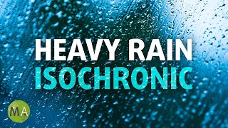 Heavy Rain with Low Delta Wave Isochronic Tones - Black screen screenshot 5