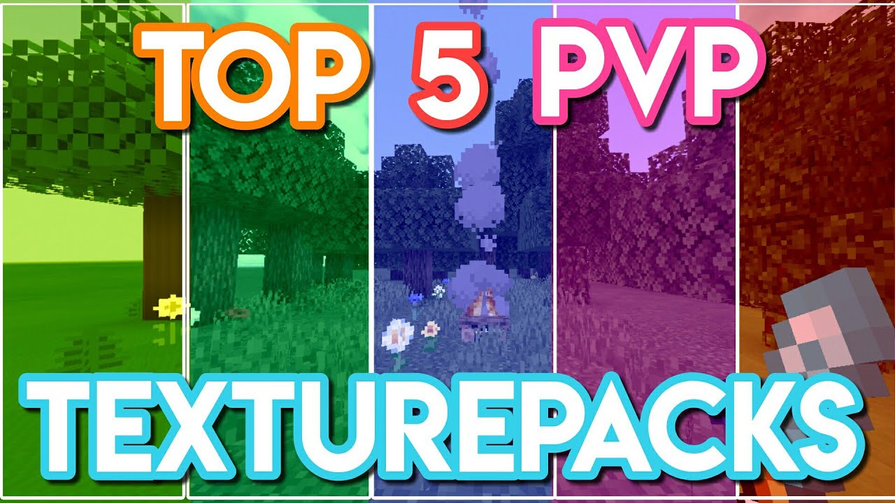 Top 5 Best Pvp Texture Packs In Minecraft Mcpe Bedrock Youtube
