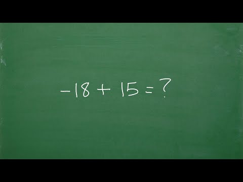 –18 + 15 = ? EASY WAY to Add Positive and Negative Numbers