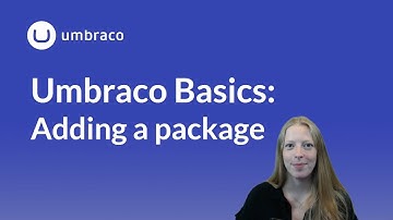 Umbraco Basics: Adding a package
