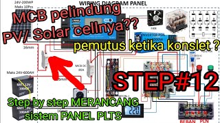 merancang sistem PANEL PLTS sendiri, STEP#12  menghitung  kapasitas MCB jalur PV