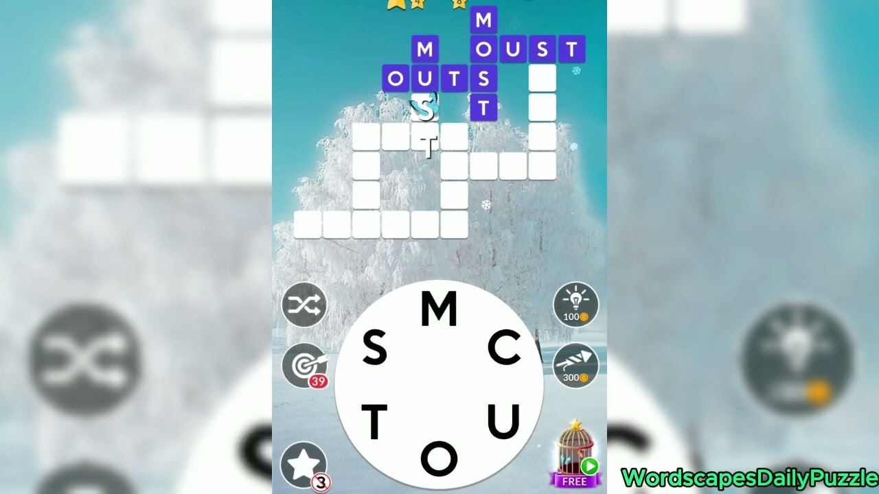 WORDSCAPES Daily Puzzle February 3, 2026