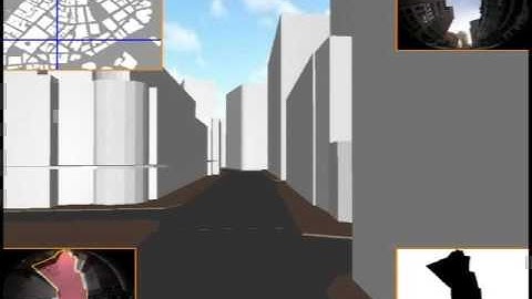 Localization in Urban Canyons using Omni Skylines