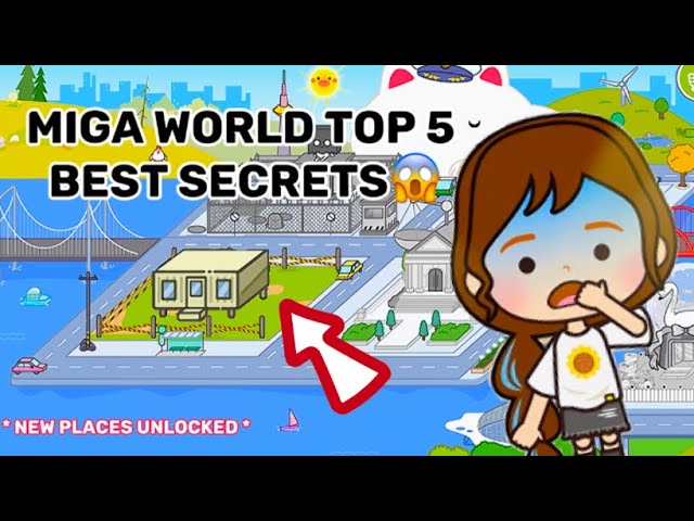 MIGA WORLD TOP 5 BEST SECRETS!😱🫣 | Miga World Shine✨ class=