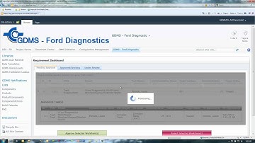 GDMS Tutorials - Approving a Requirement