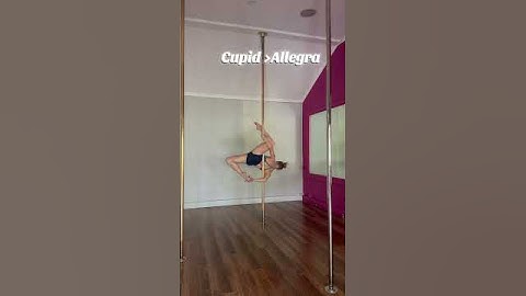 Beautiful Spin Pole Transition from Cupid to Allegra Intermediate Spinning Pole Moves #shorts