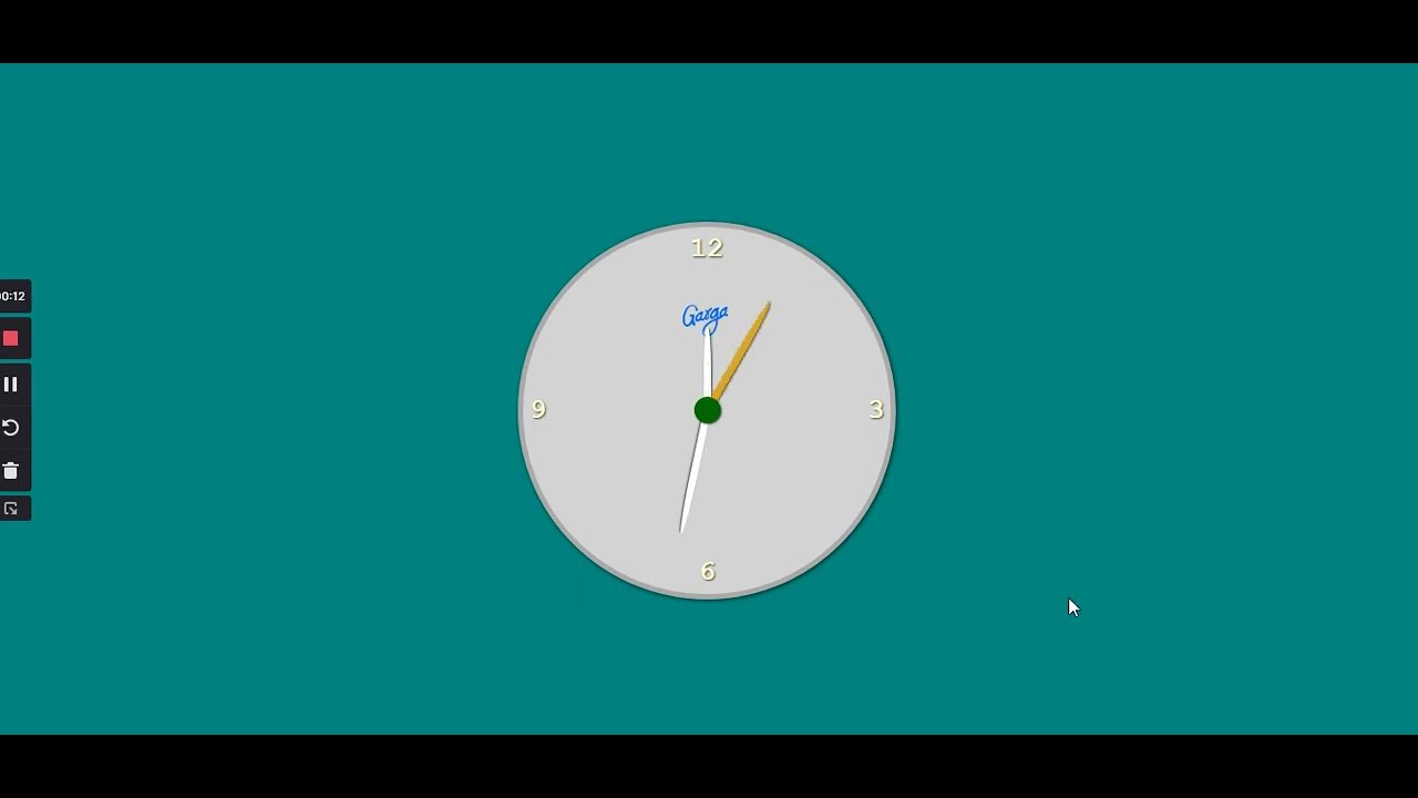 Wall Clock Project with HTML, CSS and JavaScript - YouTube