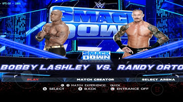 Bobby lashley vs Randy Orton match|WWE 2k23 Wii Gameplay Dolphin Emulator.