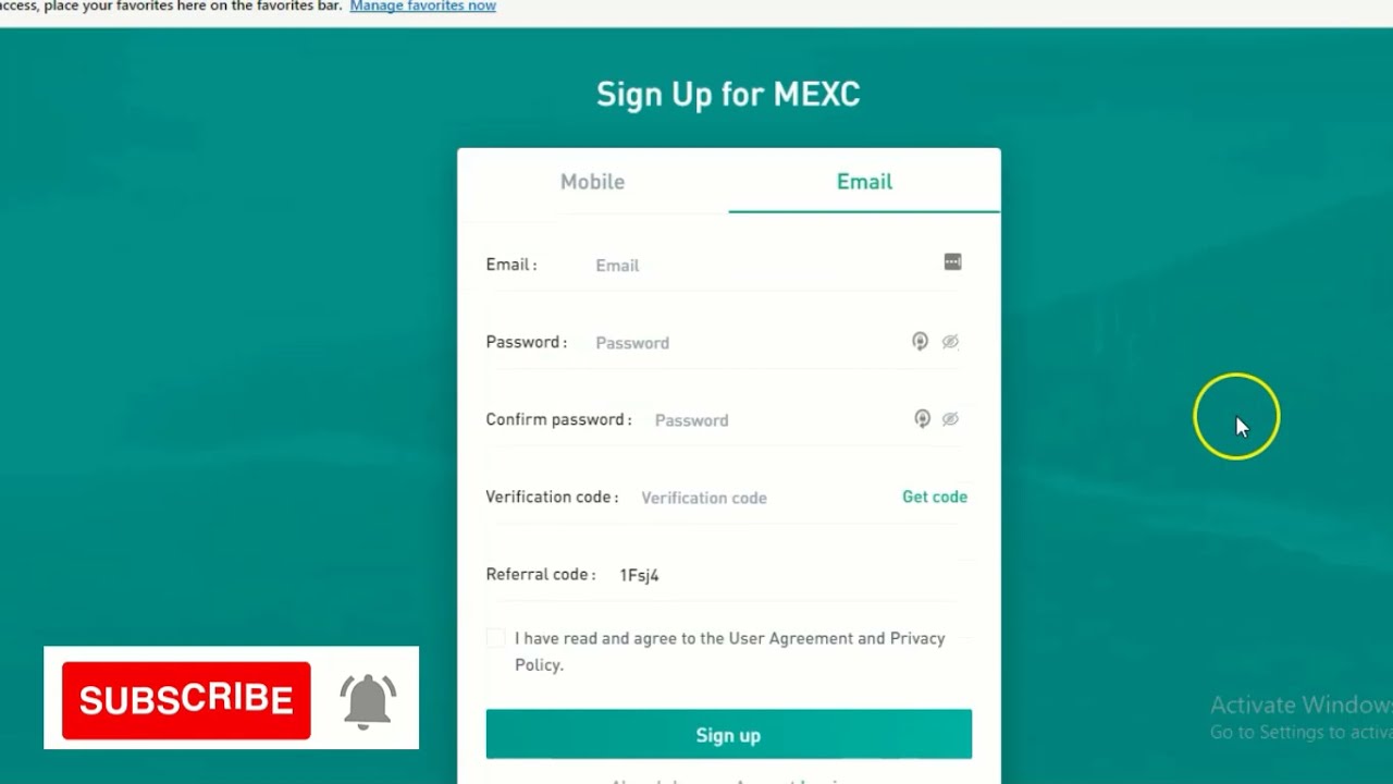 How to create account on mexc global INDIA (HINDI) 
