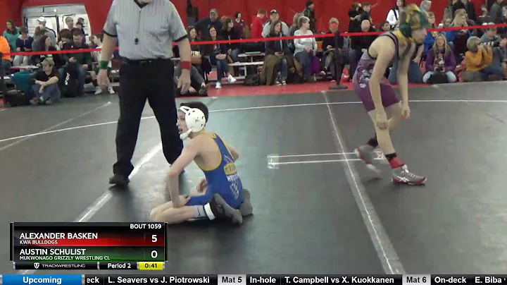 14U 90 Austin Schulist Mukwonago Grizzly Wrestling...