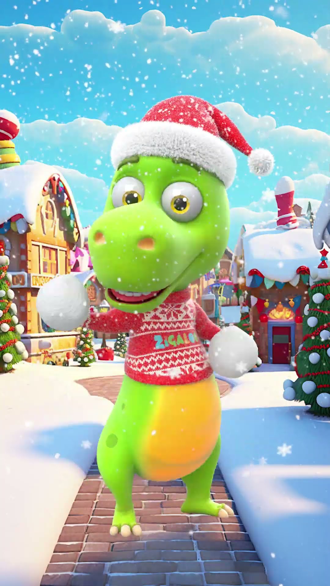¡Épica Batalla de Bolas de Nieve Navideña: Johny contra Zigaloo! ❄️? #looloo