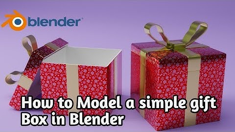 How to Model a Simple gift Box in Blender 3.6.6 how to Model a Christmas Gift Box in Blender