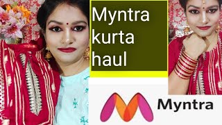 MYNTRA Designer kurti Haul LATEST। Online Designer Kurtis । Myntra kurti haul 2020