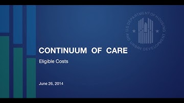 FY 2013 CoC Start Up Training: Eligible Costs - 6/26/14