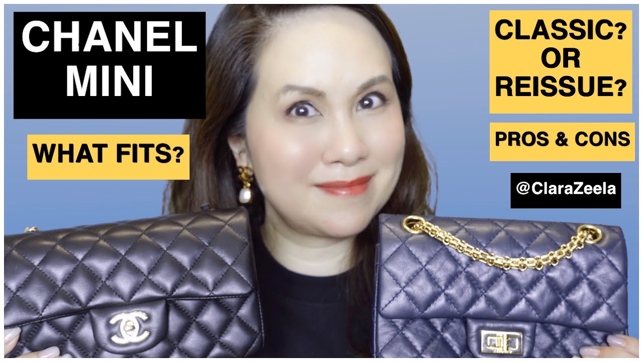 HANDBAG REVIEW, Chanel Classic Square Mini vs. Chanel Reissue Mini